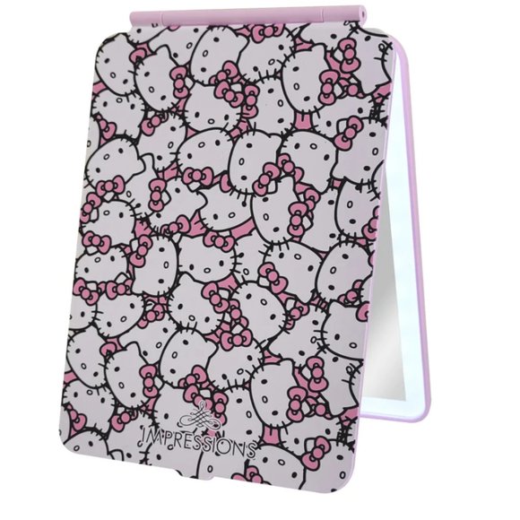 HELLO KITTY TOUCH PAD MINI TRI-TONE LED MAKEUP IMPRESSIONS VANITY MIRROR